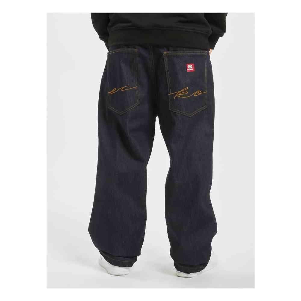 Ecko Unltd. - Fat Bro Baggy Jeans Pantalon large - Bleu